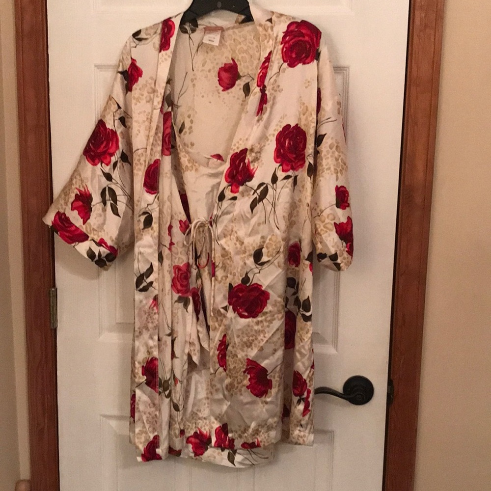 Sexy Silky Robe & Slip Set